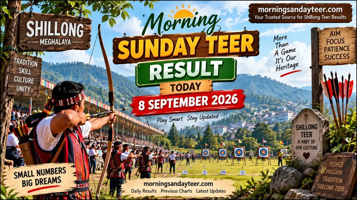 Morning Sunday Teer Result Today 8 September 2026 – Latest Shillong F/R & S/R Result, Previous Chart and Complete Morning Update